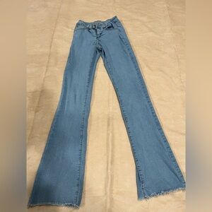 SHEIN Light Blue Flare Jeans